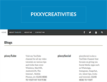 Tablet Screenshot of pixxycreativities.com